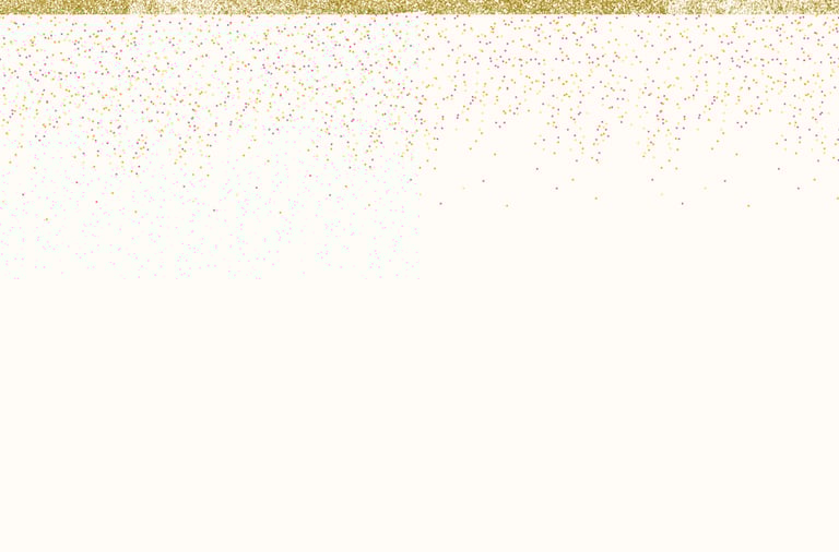 Fond lumineux avec touche d'Or en haut et pluie de couleur