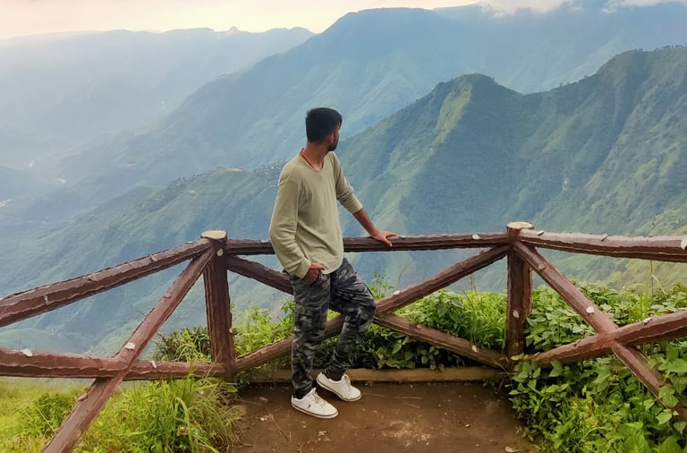 Laitlum Canyon, the cloud-wrapped cliffscape of Meghalaya.