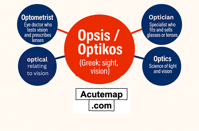 Root Word Opsis, Optikos, Word Power Made Easy
