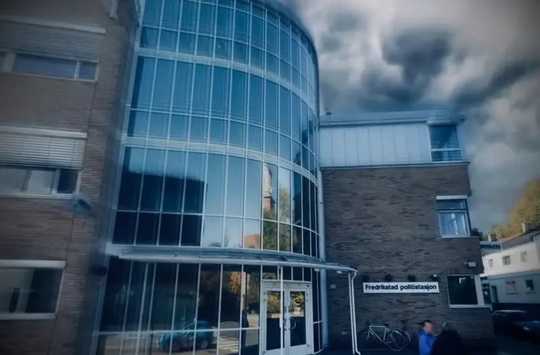 Salah hassan al saadi, hege finsveen, Fredrikstad politistasjon