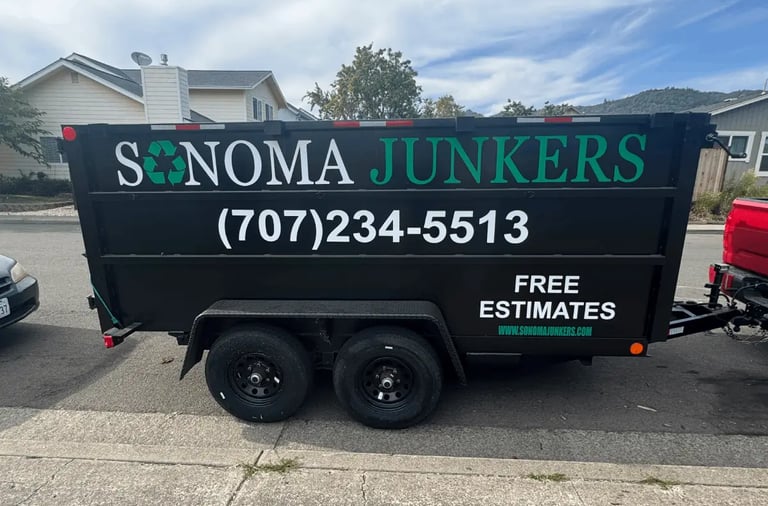 trailer in a residential neighborhood