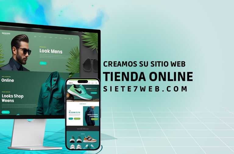 Creamos su sitio web tienda online | siete7web.com