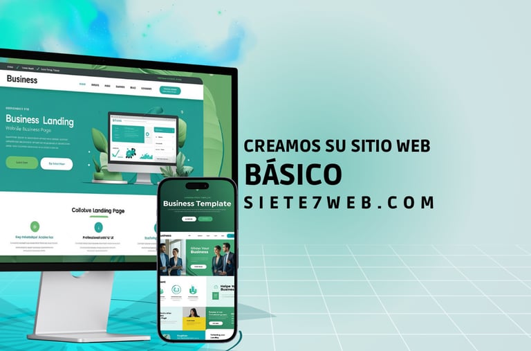 Creamos su sitio web básico | siete7web.com