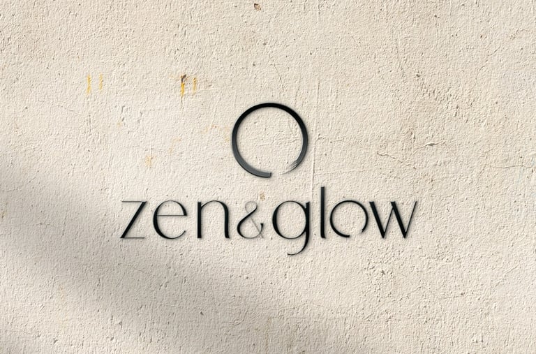 zen and Glow logo sign at MA Salon in Hessle west hull