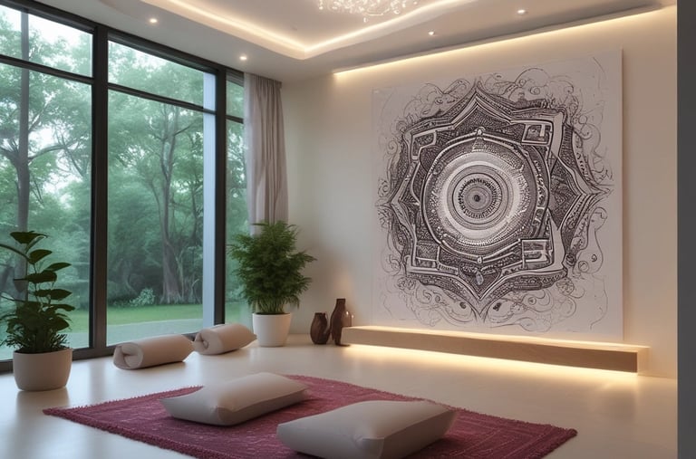 a bedroom with two beds and a teddy bear  | Nour Nagy Designs