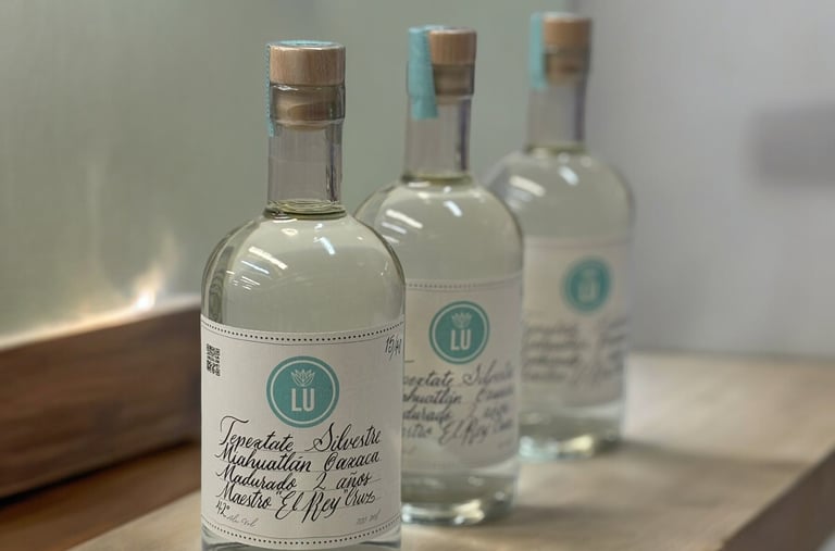 Botella Mezcal Cuishe de Lu Mezcal