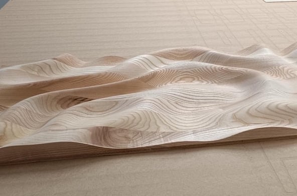 Medienos plokstes frezavimas baldams