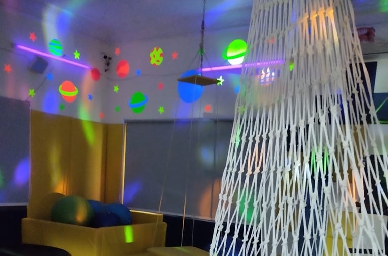 Child participating in occupational therapy session