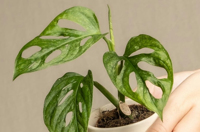 Monstera adansonii variegata European mint