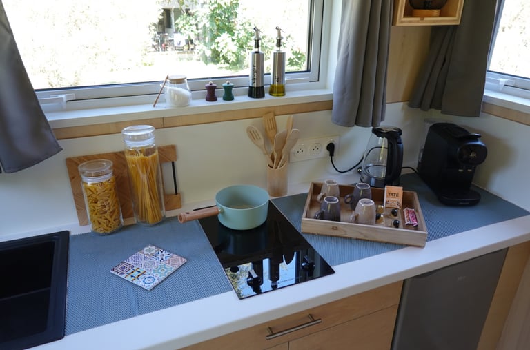 Cuisine Tiny-house à Saignon