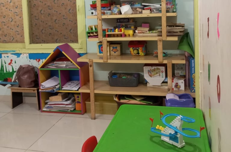 Child involved in behavioral therapy activities