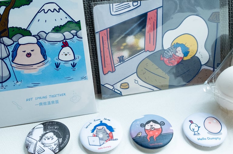 坎坷蛋文創產品 Hello Dumpty products 