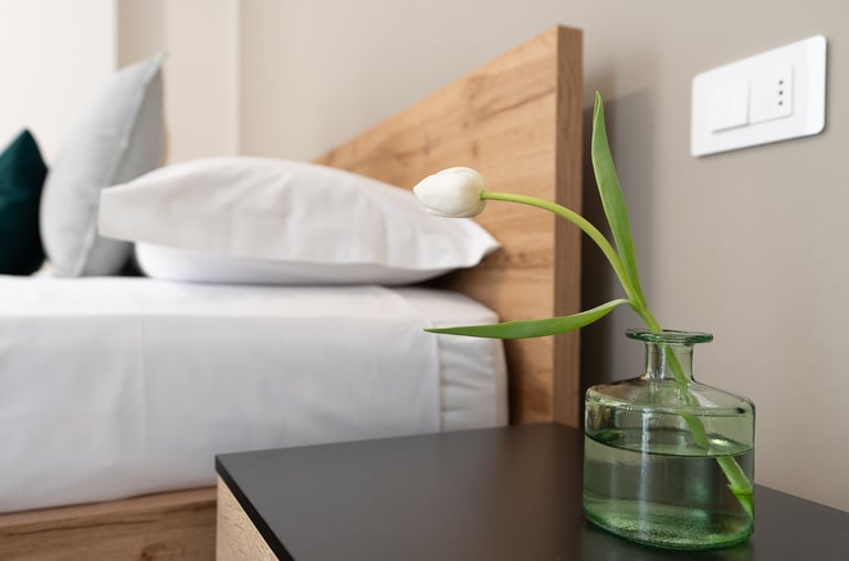 Camera moderna per un soggiorno in autonomia, in coppia, in famiglia e piccoli gruppi di amici