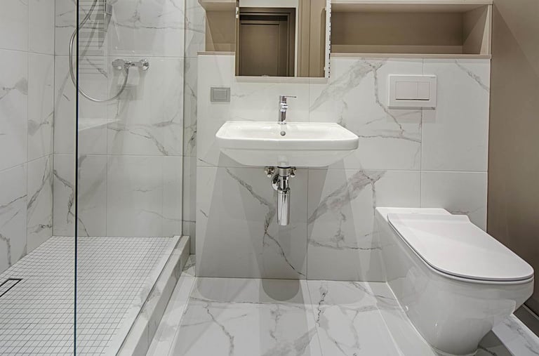 bathroom after a deep cleaning service