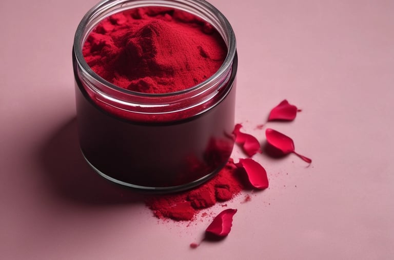 Hands applying a rich cream with a hint of golden color, symbolizing traditional Moroccan beauty rituals.