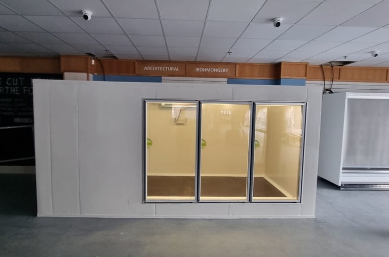 Modern refrigeration solutions in London including freezer and glass cold rooms
