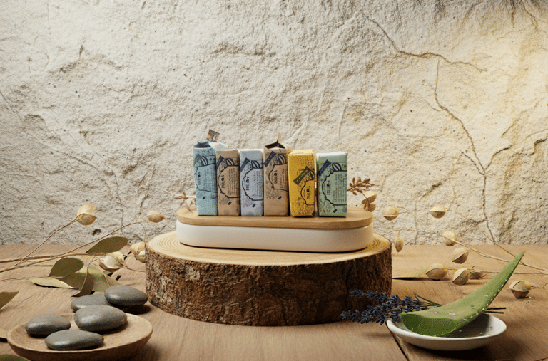 Handcrafted natural soap bar by Iseda, made in Australia with botanical ingredients for gentle clean