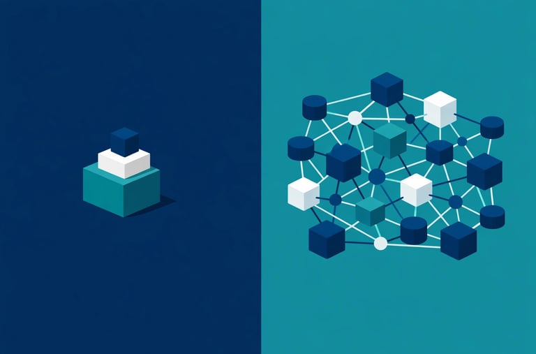 A comparison table or graphic showing the differences between add-on and platform healthcare agencie