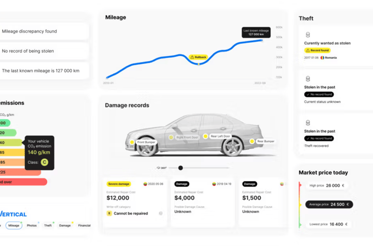 vérification de l'historique courtage automobile