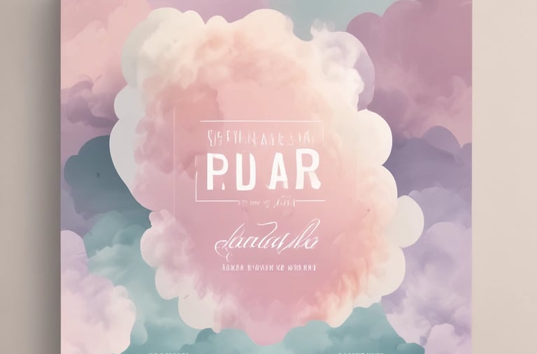 A close-up of a colorful business card with unique design.