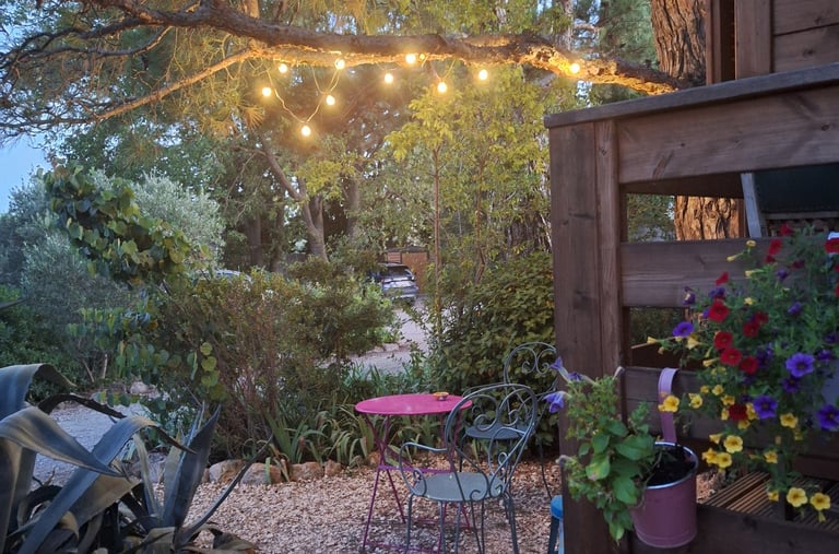 Gypsy caravan patio