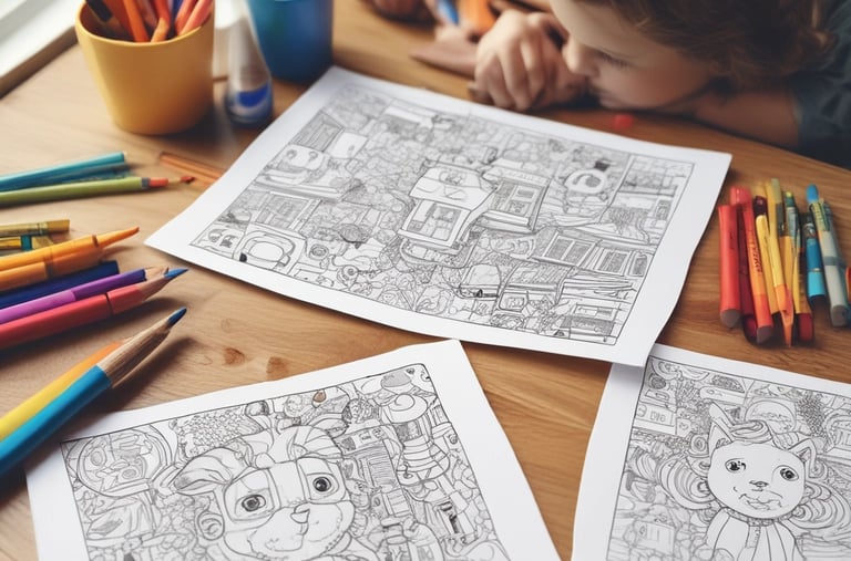 Several neatly stacked brown notebooks with green elastic bands and a calendar notebook with a pen on a textured light gray surface.