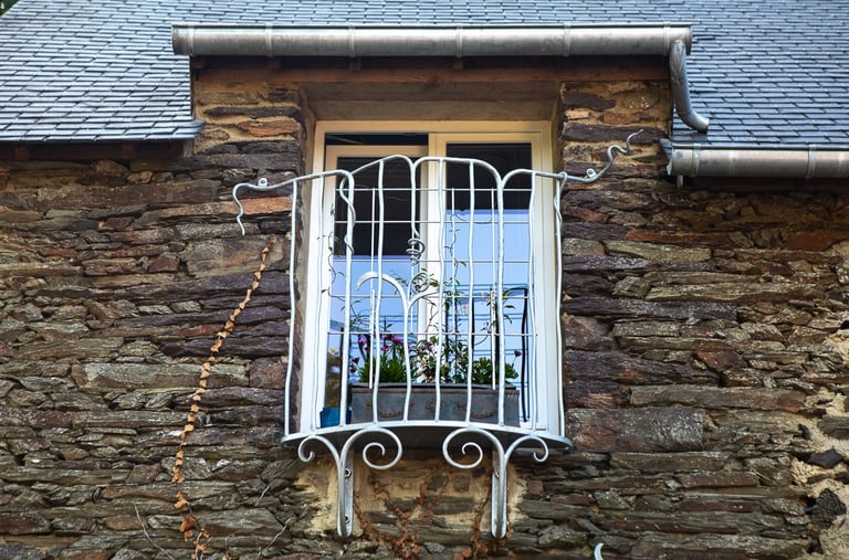 fenêtre de la salle d'eau: vue extérieure