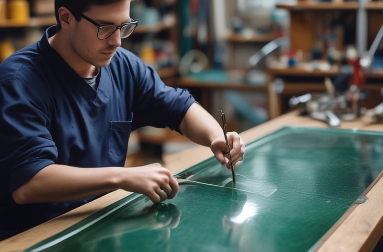 personal profesional capacitado en cortes de vidrio