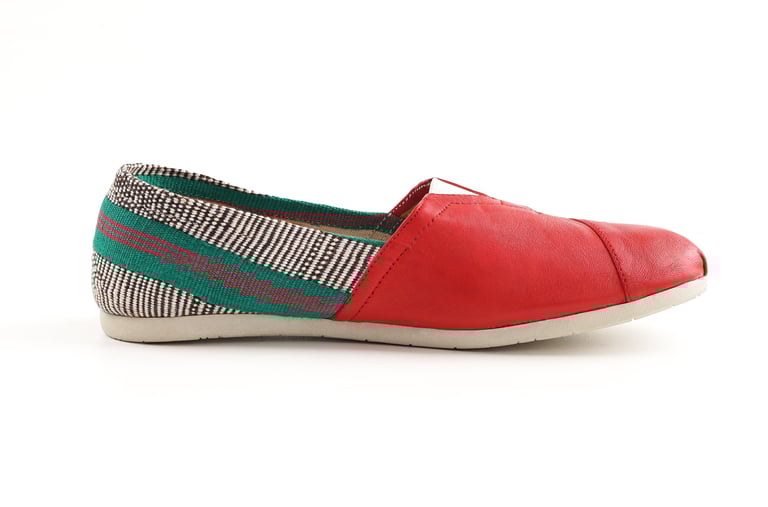Slip On Leather Shoes x Tenun Ikat from Nusa Tenggara