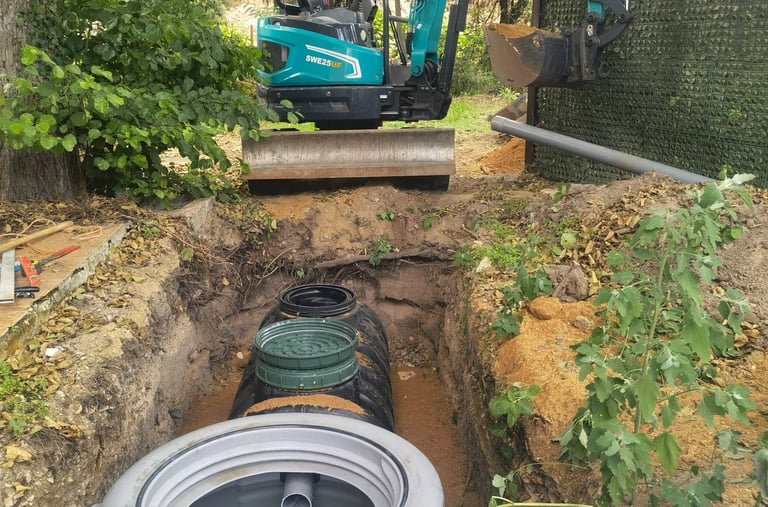 Pose de Cuve de relevage à ajaccio
