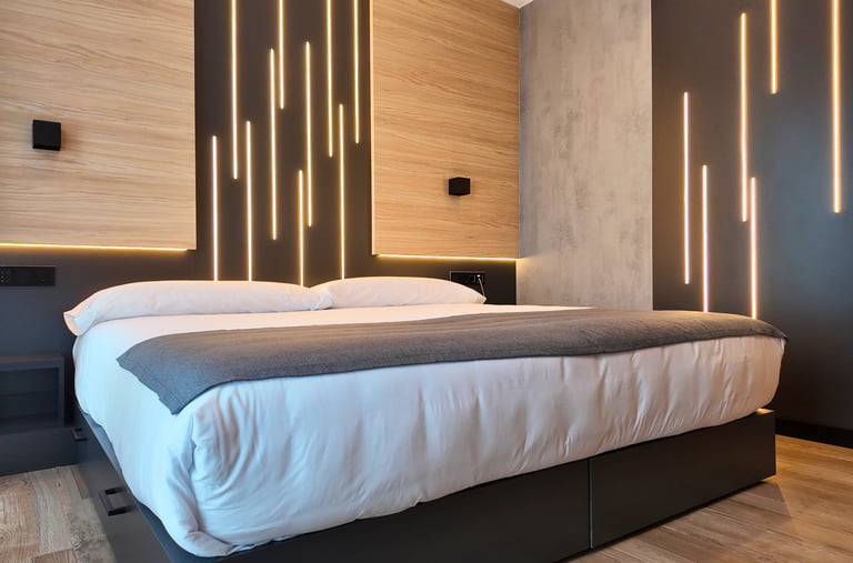Habitación doble estándar del Hotel Focus en el Pas de la Casa, Andorra. En los Pirineos