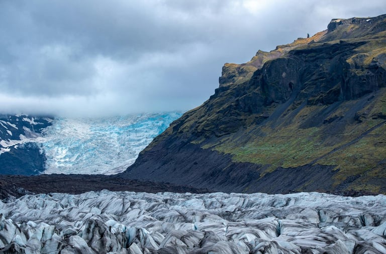 Sólheimajökull glacier in southern Iceland