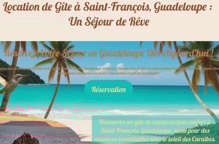 screen chezclaudia voyage france guadeloupe