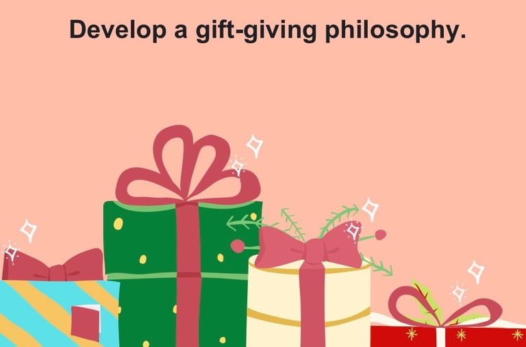 a group of presents with presents and gifts which suggests gift ideas