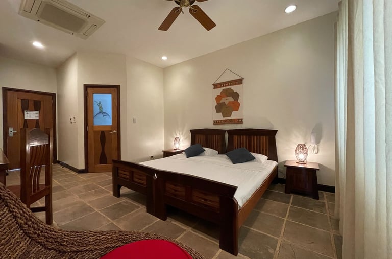 Superior room with direct pool access at boutique hotel in Coron