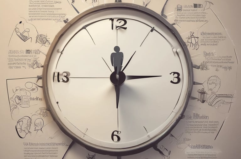 Corporate consultants discussing strategy over documents in an office setting.