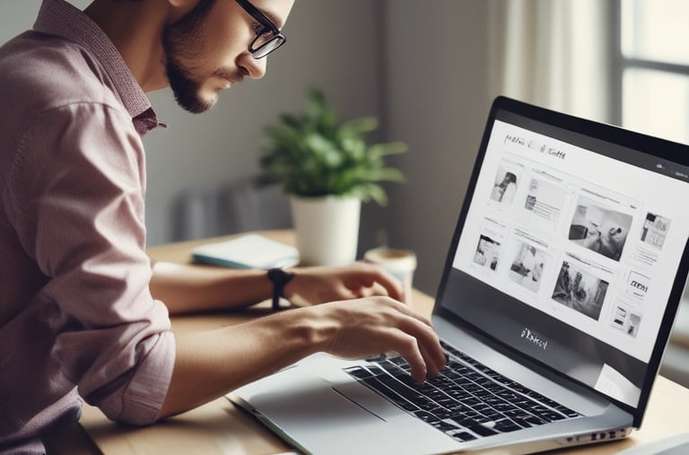 Close-up of a vibrant brand logo design on a sleek business card.