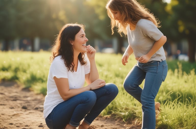 A cozy scene of a mother reading an e-book on her tablet while her baby naps nearby.