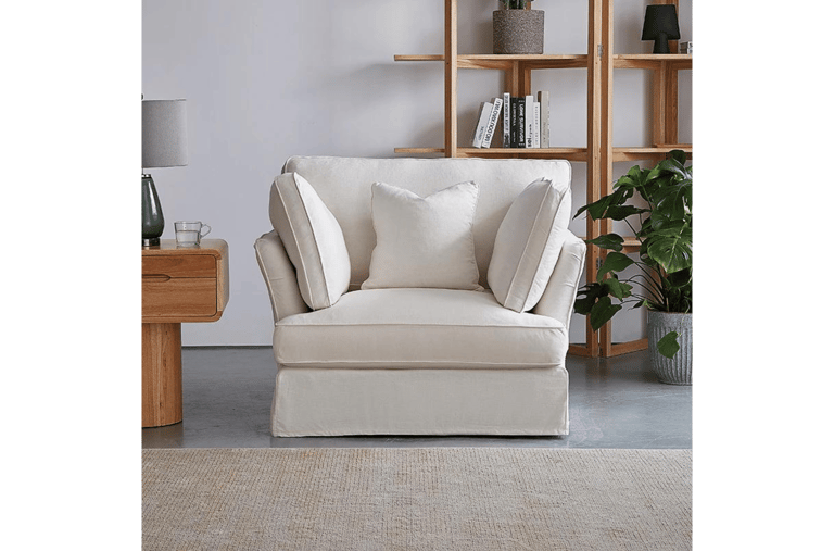 25Home Hygge White Armchair