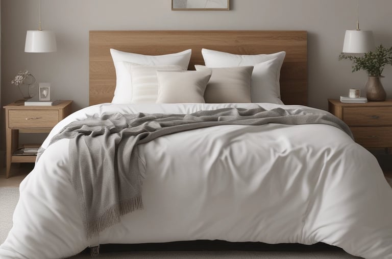 A compact kitchen area with a stove, microwave, and essential utensils ready for meal prep.