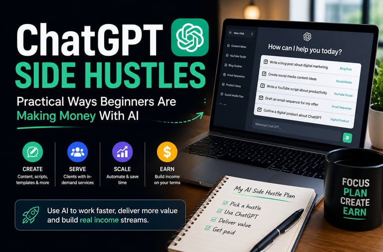 Chat GTP AI Side Hustles
