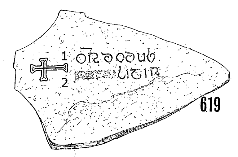 Clonmacnois Runestone 619 - Barony of Garrycastle, County of Offally, Ireland