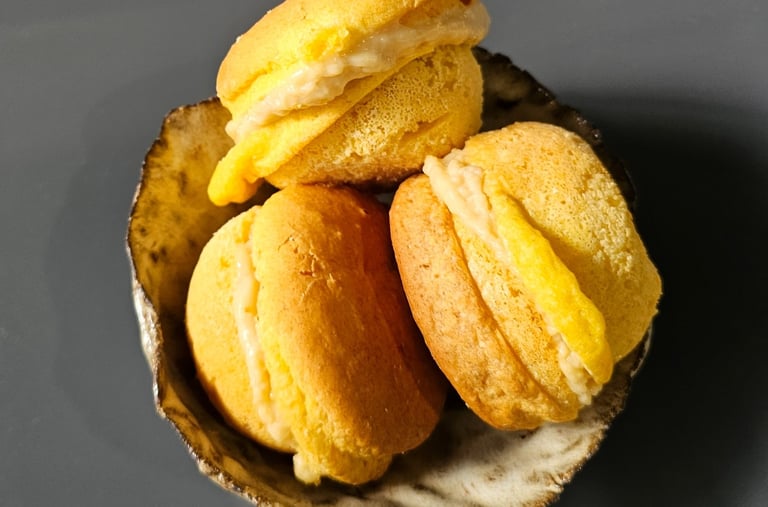 Sonhos artesanais sem açúcar da Pastelaria Saudável em Alvalade