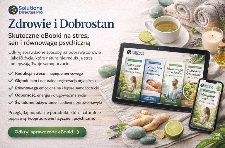 Odkryj sprawdzone eBooki o zdrowiu i dobrostanie: redukcja stresu, lepszy sen, równowaga emocjonalna