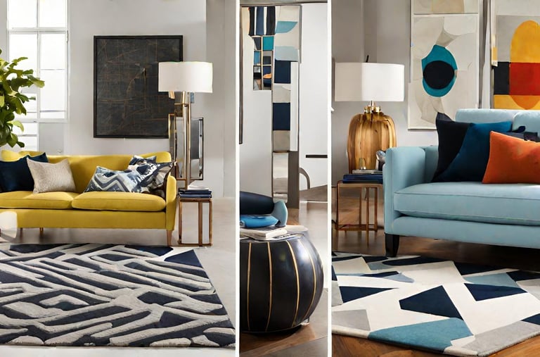 Handmade moderns custom made rug designs