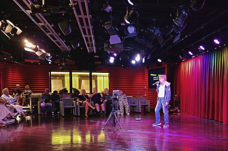 Lady sings the Blues at Regal Princess Karaoke!