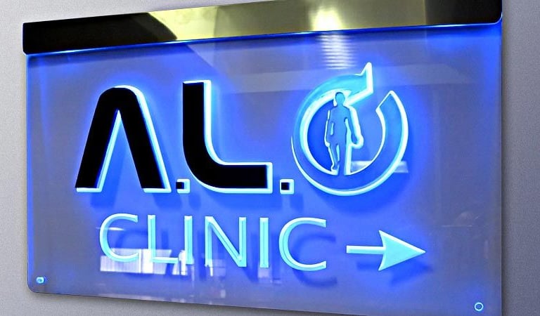 LED edge-lit acrylic sign created by All Pro Signs