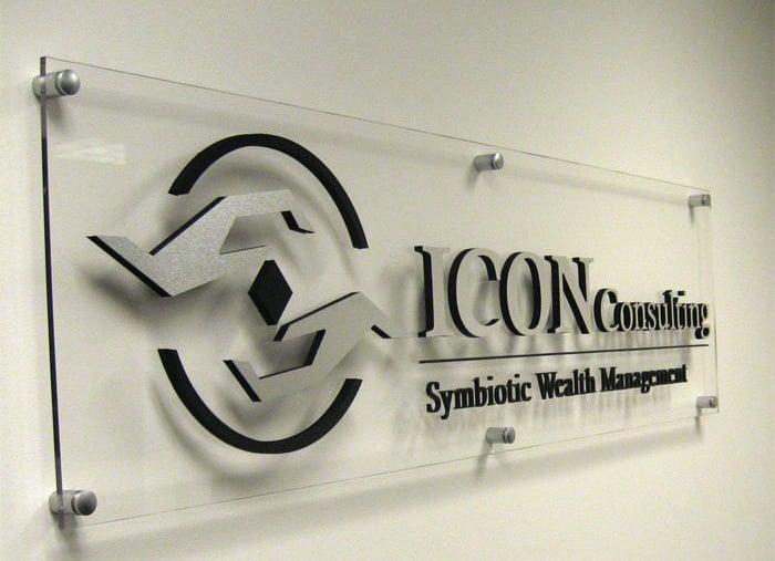 CNC-cut custom acrylic signage for commercial branding by All Pro Signs