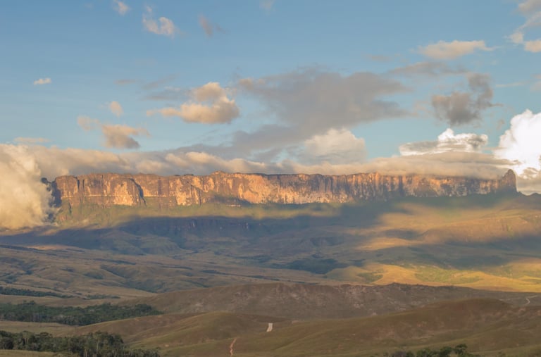 Vista de la pared sur del Tepuy Roraima