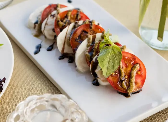 Fresh Caprese Sandwiches with Balsamic Glaze
